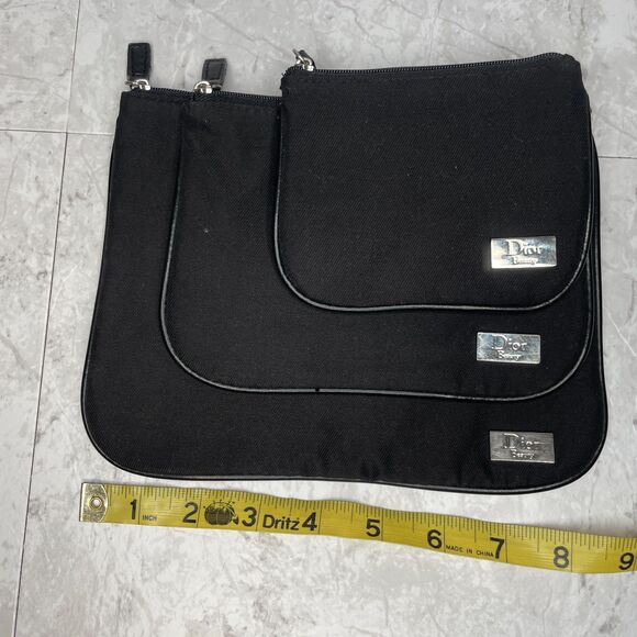 CHRISTIAN DIOR Black Accessories Bags Set of 3 - Picture 5 of 9